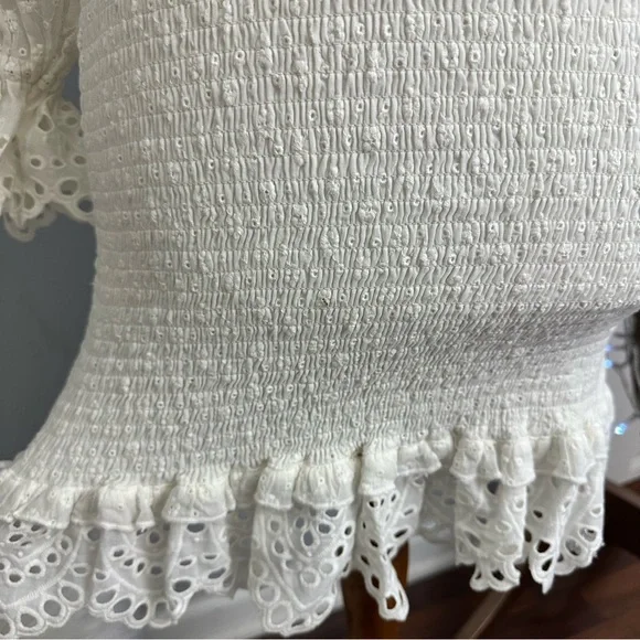 •nwt• Spell Daisy Chain Ruched Mini Dress - Picture 7 of 14